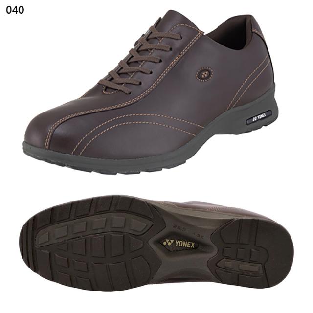 4.5E 幅広 ワイド ヨネックス(ウォーキング) メンズ パワークッションMC30W スニーカー 靴 シューズ ウォーキング 旅行 散歩 撥水 ストレッチ ブラック 黒 ネイビー ブラウン 茶色 送料無料 YONEX SHWMC30W