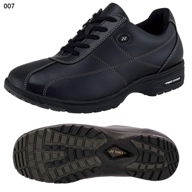 3.5E 幅広 ワイド ヨネックス(ウォーキング) レディース パワークッションLC41 スニーカー 靴 シューズ ウォーキング 旅行 散歩 撥水人工皮革 ブラック 黒 ブラウン 茶色 送料無料 YONEX SHWLC41