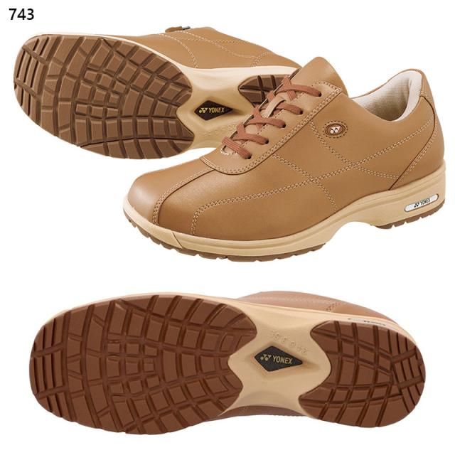 3.5E 幅広 ワイド ヨネックス(ウォーキング) レディース パワークッションLC41 スニーカー 靴 シューズ ウォーキング 旅行 散歩 撥水人工皮革 ブラック 黒 ブラウン 茶色 送料無料 YONEX SHWLC41