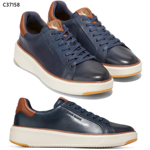 コールハーン メンズ GRANDPRO TOPSPIN SNEAKER スニーカー 靴 シューズ 牛革 ホワイト 白 ブラック 黒 ネイビー 送料無料 COLE HAAN C34225 C34226 C36412 C37158