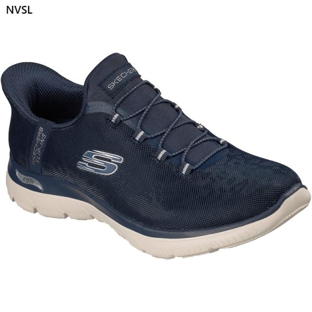 4E相当 幅広 ワイド スケッチャーズ レディース ARCH FIT SUMMITS-LUXE LEOPARD アーチフィット サミッツ スニーカー 靴 シューズ スリップインズ ブラック 黒 ネイビー カーキ 送料無料 SKECHERS 150750W_5