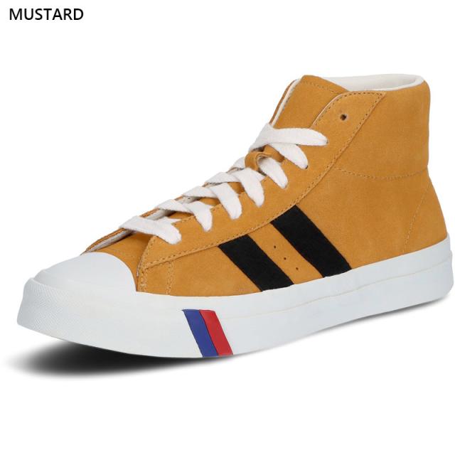 プロケッズ メンズ レディース ロイヤルプラス スエード ハイ ROYAL PLUS SUEDE HI スニーカー 靴 シューズ ビブラム アメカジ ホワイト 白 ブラック 黒 ネイビー イエロー 黄色 送料無料 PRO-Keds PN1121