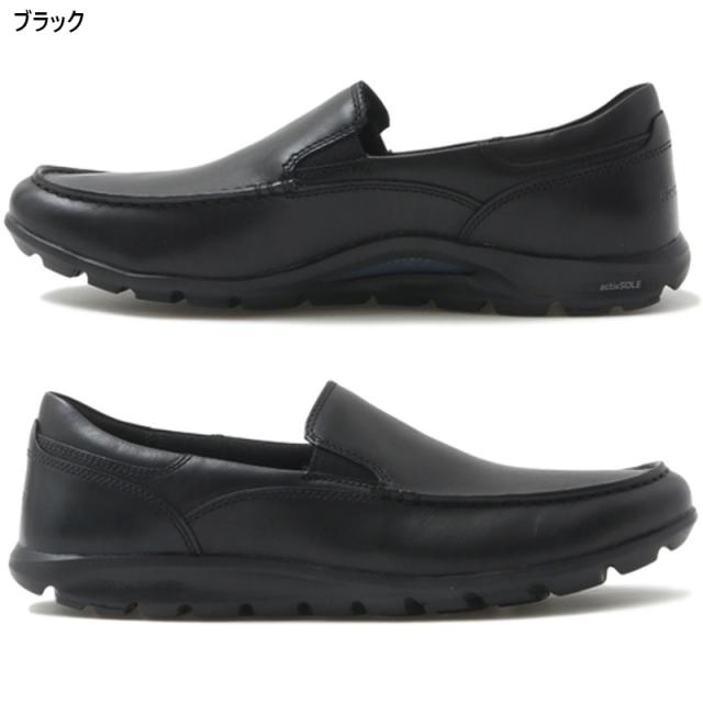ロックポート メンズ TWZ II Loafer ビジネス 靴 シューズ ローファー 紐なし サイドゴア ブラック 黒 ブラウン 茶色 送料無料 ROCKPORT CJ3894 CJ3895_3