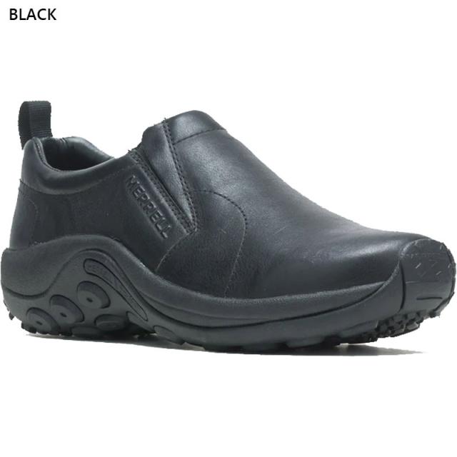 メレル メンズ ジャングルモックレザー JUNGLE MOC LEATHER 2 スニーカー 靴 シューズ キャンプ アウトドア レジャー スリッポン 本革 ブラック 黒 送料無料 MERRELL J000439 J17199_2