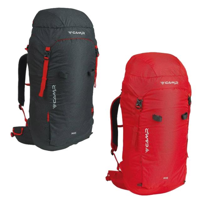 45L CAMP-OUTDOOR カンプ アウトドア キャラバン メンズ レディース M45 バッグ 鞄 リュックサック バックパック アウトドア 登山 クライミング グレー レッド 赤 灰色 送料無料 Caravan 5320700