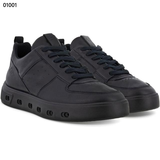 エコー レディース STREET 720 W スニーカー 靴 シューズ 本革 レザー GORE-TEX ゴアテックス 雨晴兼用 透湿 防水 シンプル カジュアル ホワイト 白 ブラック 黒 送料無料 ECCO 209713_1