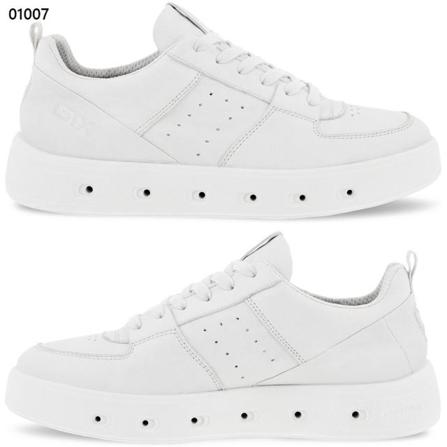 エコー レディース STREET 720 W スニーカー 靴 シューズ 本革 レザー GORE-TEX ゴアテックス 雨晴兼用 透湿 防水 シンプル カジュアル ホワイト 白 ブラック 黒 送料無料 ECCO 209713_4