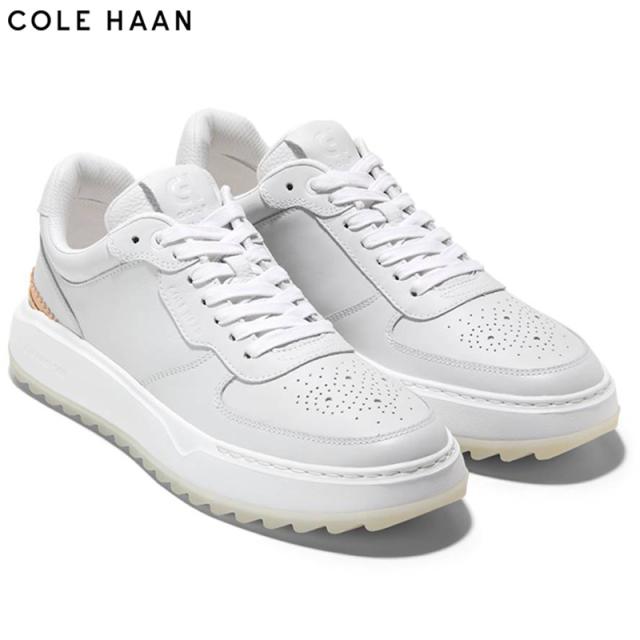 コールハーン メンズ GRANDPRO CROSSOVER GOLF 競技 ゴルフシューズ スパイクレス ホワイト 白 送料無料 COLE HAAN C38379