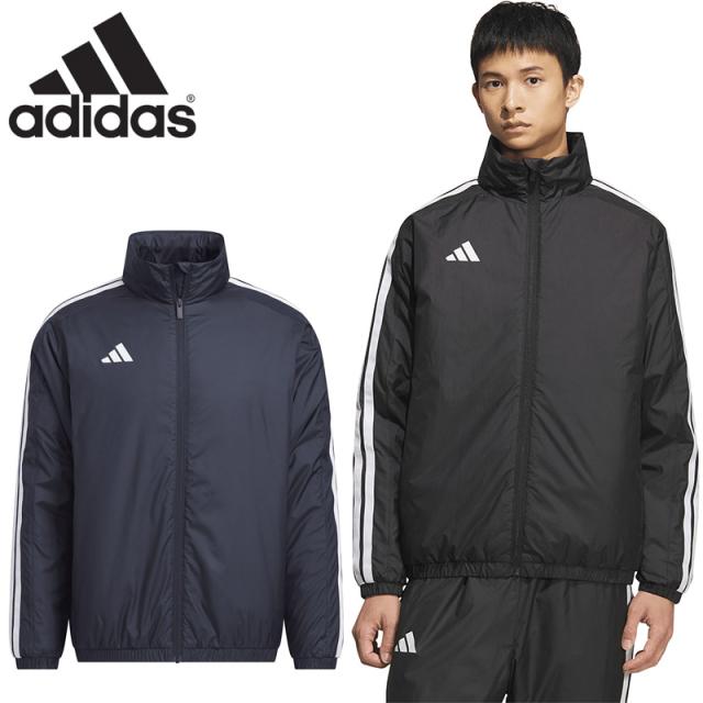 アディダス メンズ M MH 3S中綿ウォーマージャケット アパレル 中わた入り ウインドジャケット ルーズフィット 防風機能 保護機能 長袖 ブラック 黒 送料無料 adidas IS425