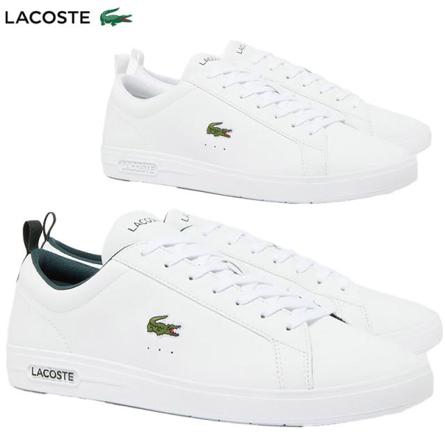 ラコステ メンズ COURT BASE コートベース スニーカー 靴 シューズ レザー シンプル ローカット ホワイト 白 送料無料 LACOSTE 48SMA0112
