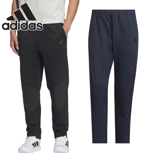 アディダス メンズ プレミアム ダブルニット トラックパンツ / PREMIUM SPORTS アパレル スポーツウェア 快適 ニット素材 ポケット付き デイリー ブラック 黒 送料無料 adidas KQD67