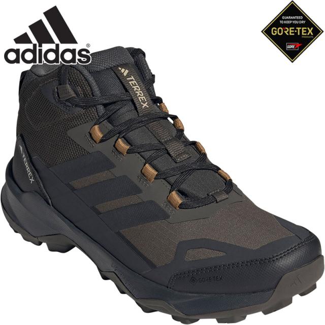 アディダス メンズ TERREX SKYCHASER AX5 MID GTX スニーカー 靴 シューズ GORE-TEX ゴアテックス防水 透湿 ハイキング トレイル アウトドア カーキ 送料無料 adidas JR3980