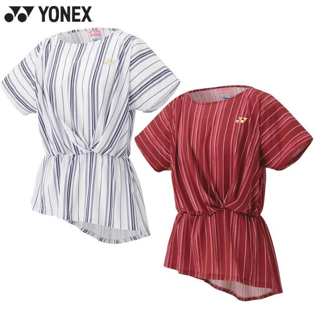 ヨネックス レディース ウィメンズゲームシャツ テニス バドミントン ウェア 競技 半袖 トップス UVカット 吸汗速乾 制電 送料無料 YONEX 20801