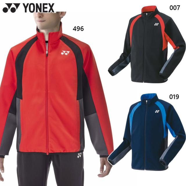 ヨネックス メンズ レディース ユニニットウォームアップシャツ アパレル 長袖 再生ポリエステル UVカット 吸汗速乾 制電 アウター ブラック 黒 ネイビー レッド 赤 送料無料 YONEX 50139