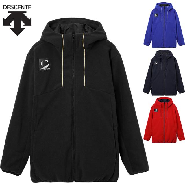 デサント メンズ フリースジャケット アパレル トレーニング トップス 長袖 保温 運動 スポーツ ブラック 黒 ネイビー ブルー レッド 青 赤 送料無料 DESCENTE ST5FSWT0M