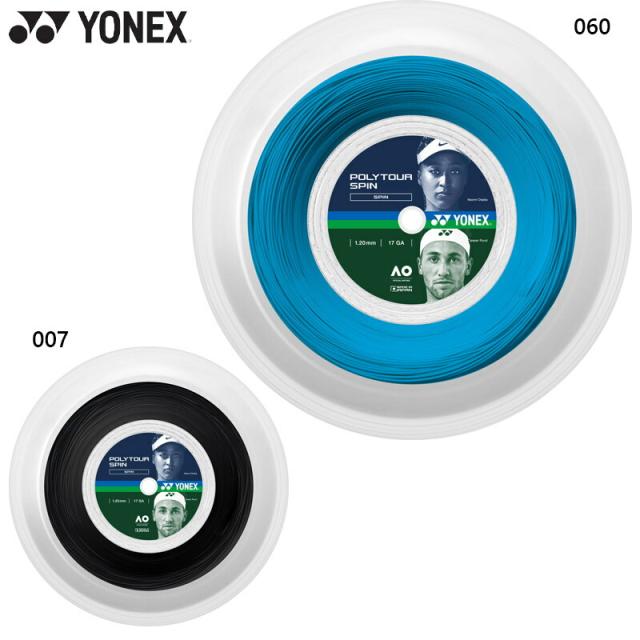 ゲージ1.20mm ヨネックス メンズ レディース ポリツアースピン120(200m) テニス アクセサリー 競技 ガット 日本製 5角形断面のギガスピン ブラック 黒 ブルー 青 送料無料 YONEX PTS120R2