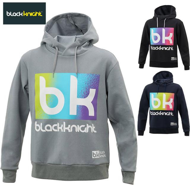 ブラックナイト メンズ レディース フードパーカー バドミントン ウェア 競技 トップス 長袖 運動 スポーツ ブラック 黒 グレー ネイビー 灰色 送料無料 black knight T-5463U