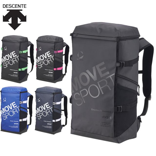 約40L デサント メンズ レディース スクエアバッグ40 ムーブスポーツ バッグ 鞄 バックパック リュックサック 部活 通学 運動 スポーツ ブラック 黒 ネイビー ブルー 青 ピンク グリーン 緑 送料無料 DESCENTE ST5SBP40U