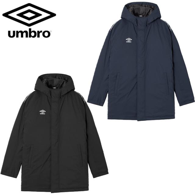 アンブロ メンズ インシュレーションハーフコート サッカー アパレル 競技 アウター 長袖 中綿 チーム対応 運動 スポーツ ブラック 黒 ネイビー 送料無料 UMBRO UF5FWB04MA