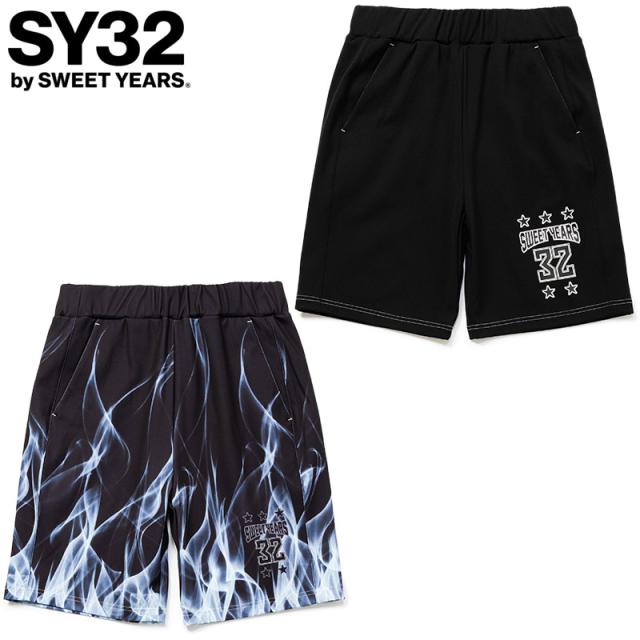 SY32 メンズ SYxBB SWEAT SHORT PANTS アパレル カジュアル ボトムス 軽量 通気 ブラック 黒 送料無料 SYthirty-two 32-26SCB1-03