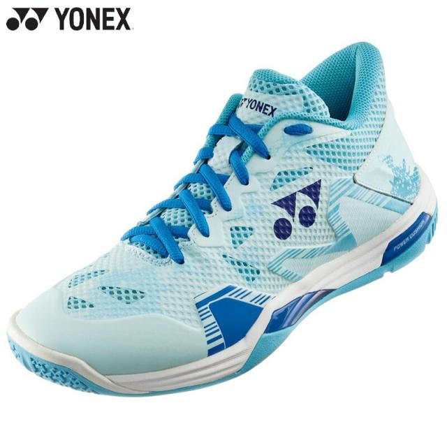 3E相当 幅広 ワイド ヨネックス メンズ レディース パワークッション エクリプション Z ミッド 靴 シューズ バドミントン 競技 ミッドカット ブルー 青 送料無料 YONEX SHBELZ3MD