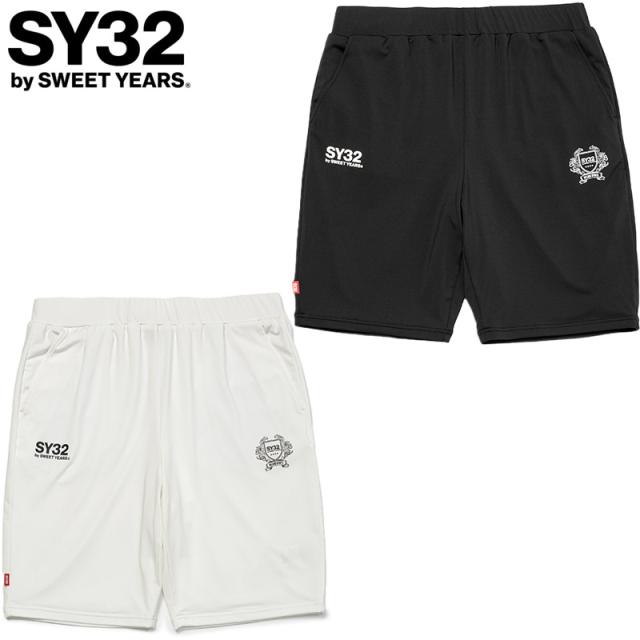 SY32 メンズ RASH GUARD BASIC SHORT PANTS アパレル ボトムス ショートパンツ シンプル カジュアル 運動 スポーツ ホワイト 白 ブラック 黒 送料無料 SYthirty-two 32-26SN1-47