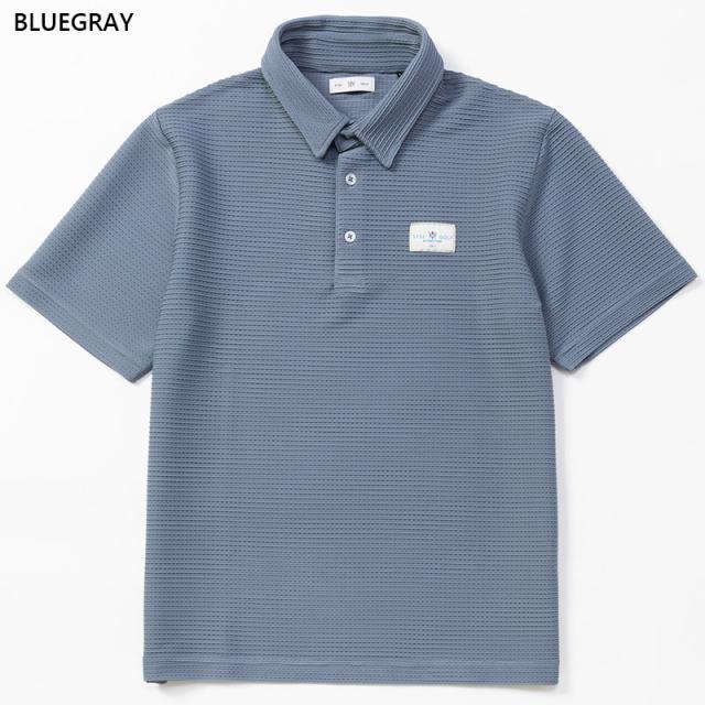 SY32 メンズ LACY JQ COLLAR SHIRTS アパレル ゴルフ トップス 半袖 ストレッチ 吸水速乾 UV加工 通気 運動 スポーツ ホワイト 白 ブラック 黒 グレー オレンジ 灰色 送料無料 SYthirty-two SYG-26S1-02_3