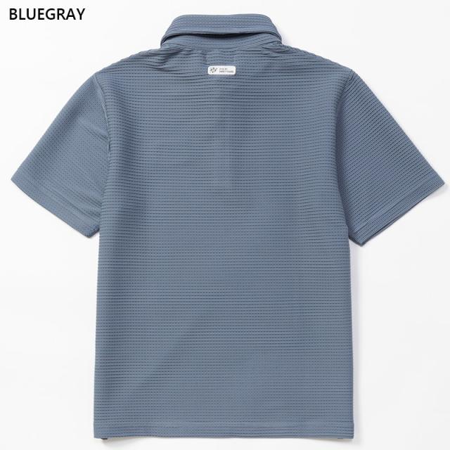 SY32 メンズ LACY JQ COLLAR SHIRTS アパレル ゴルフ トップス 半袖 ストレッチ 吸水速乾 UV加工 通気 運動 スポーツ ホワイト 白 ブラック 黒 グレー オレンジ 灰色 送料無料 SYthirty-two SYG-26S1-02_4