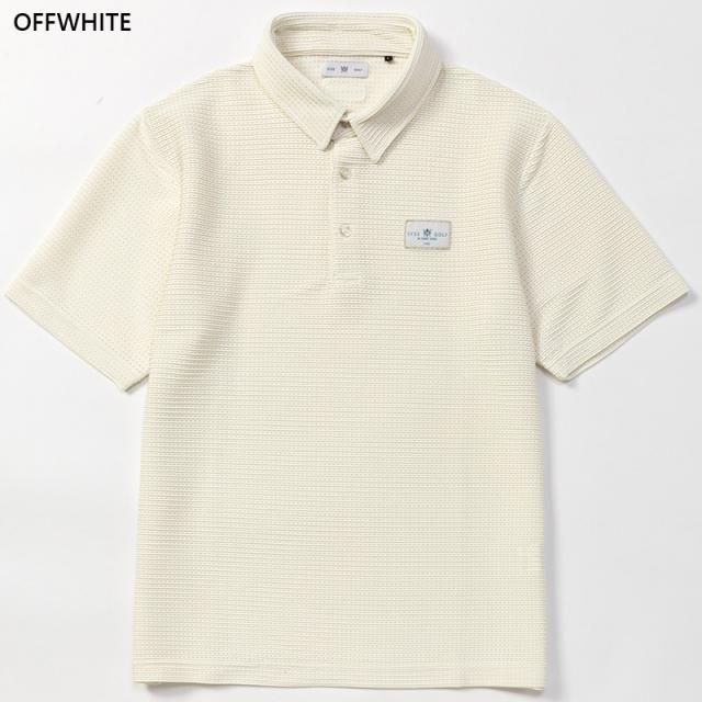 SY32 メンズ LACY JQ COLLAR SHIRTS アパレル ゴルフ トップス 半袖 ストレッチ 吸水速乾 UV加工 通気 運動 スポーツ ホワイト 白 ブラック 黒 グレー オレンジ 灰色 送料無料 SYthirty-two SYG-26S1-02_7