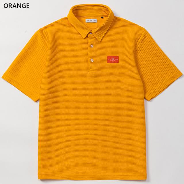 SY32 メンズ LACY JQ COLLAR SHIRTS アパレル ゴルフ トップス 半袖 ストレッチ 吸水速乾 UV加工 通気 運動 スポーツ ホワイト 白 ブラック 黒 グレー オレンジ 灰色 送料無料 SYthirty-two SYG-26S1-02_8