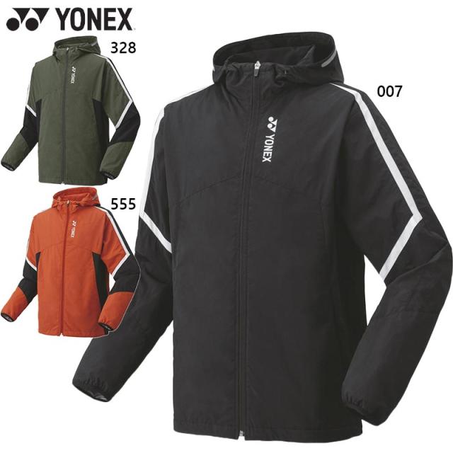 ヨネックス メンズ レディース ユニ裏地付ウィンドウォーマーパーカー テニス ウェア 競技 アウター 長袖 制電 撥水 反射 防寒 運動 スポーツ ブラック 黒 ブラウン カーキ 茶色 送料無料 YONEX 70098