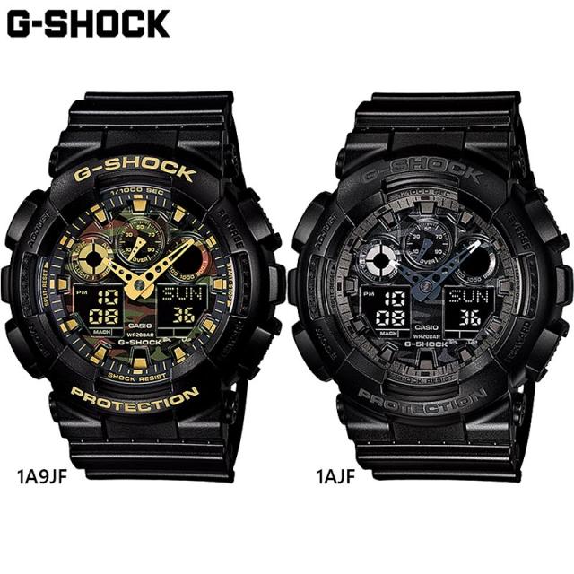 国内正規品 カシオ メンズ G-SHOCK Gショック 時計 ウォッチ 腕時計 衝撃に強い 20気圧防水 スポーツ カジュアル 送料無料 CASIO GA-100CF
