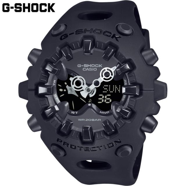 国内正規品 カシオ メンズ G-SHOCK Gショック 腕時計 ウォッチ アナデジ 長寿命バッテリー 衝撃に強い 20気圧防水 ブラック 送料無料 CASIO GA-V01 13,706円