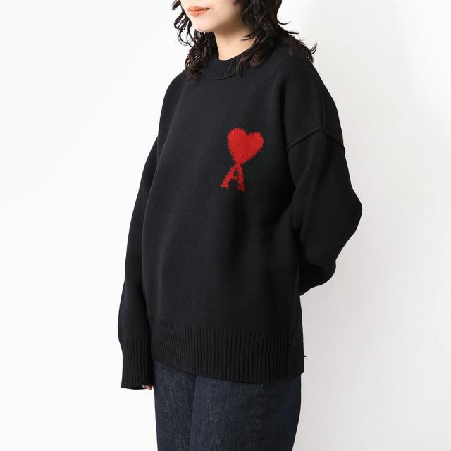アミパリス AMI PARIS AMI DE COEUR クルーネックセーター ユニセックス メリノウール ニット 長袖 UKS838.018[並行輸入/海外正規品/返品可/サイズ交換可]★クーポン5%OFF_9