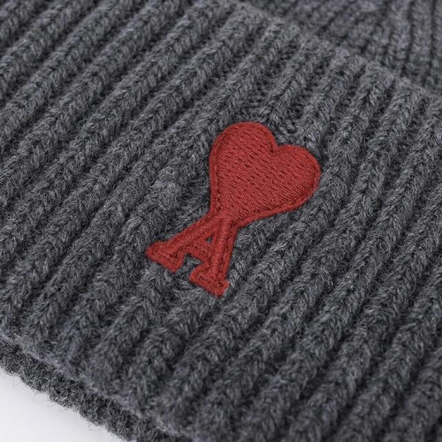 アミパリス／AMI PARIS AMI DE COEUR ビーニー ユニセックス・ウール・ニットキャップ・ニット帽・帽子(ブラック・グレー) UHA116.018 009・084／NOIR・GRIS CHINE[返品OK]★クーポン5%OFF_13