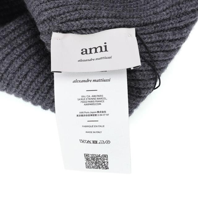 アミパリス／AMI PARIS AMI DE COEUR ビーニー ユニセックス・ウール・ニットキャップ・ニット帽・帽子(ブラック・グレー) UHA116.018 009・084／NOIR・GRIS CHINE[返品OK]★クーポン5%OFF_15