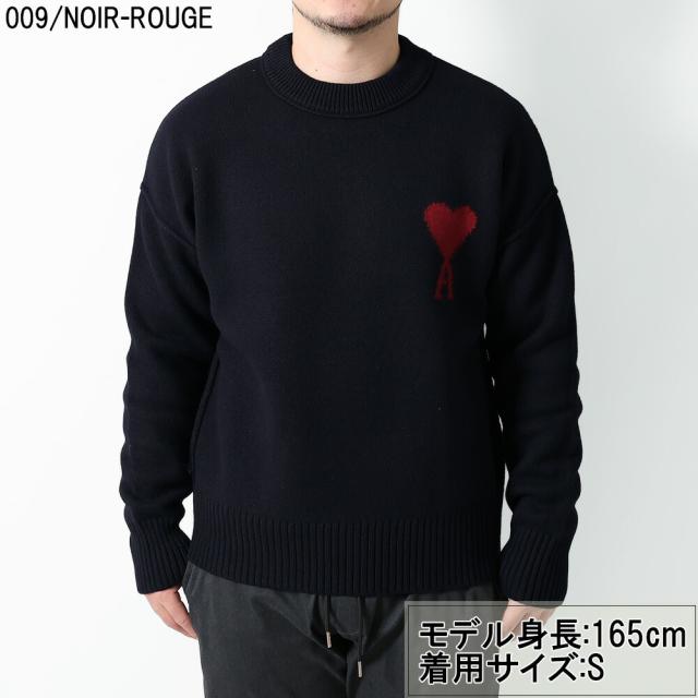 アミパリス AMI PARIS AMI DE COEUR クルーネックセーター ユニセックス メリノウール ニット 長袖 UKS838.018[並行輸入/海外正規品/返品可/サイズ交換可]★クーポン5%OFF_1