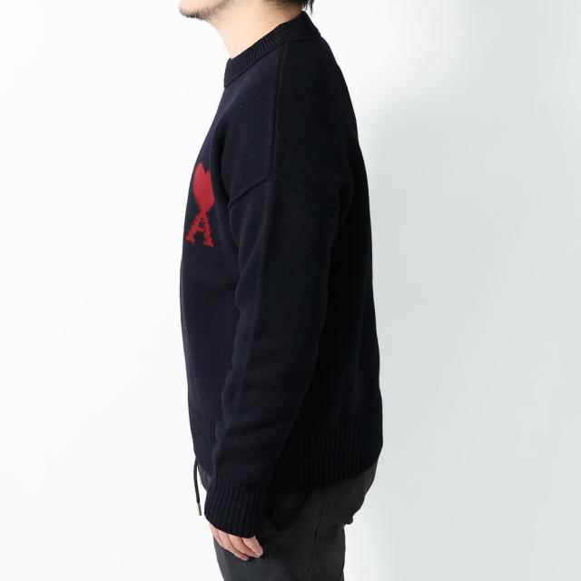 アミパリス AMI PARIS AMI DE COEUR クルーネックセーター ユニセックス メリノウール ニット 長袖 UKS838.018[並行輸入/海外正規品/返品可/サイズ交換可]★クーポン5%OFF_2