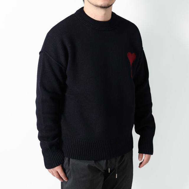 アミパリス AMI PARIS AMI DE COEUR クルーネックセーター ユニセックス メリノウール ニット 長袖 UKS838.018[並行輸入/海外正規品/返品可/サイズ交換可]★クーポン5%OFF_4