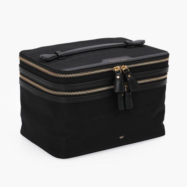 アニヤハインドマーチ ANYA HINDMARCH AHロゴ バニティーキット メイクポーチ トラベルポーチ 180474[並行輸入/海外正規品/返品可]★クーポン5%OFF_1
