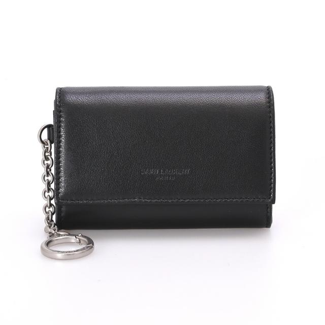 サンローランパリ SAINT LAURENT PARIS キーリング付きカードケース キーポーチ 820408 1EL0E 1000[並行輸入/海外正規品/返品可]★クーポン5%OFF_2