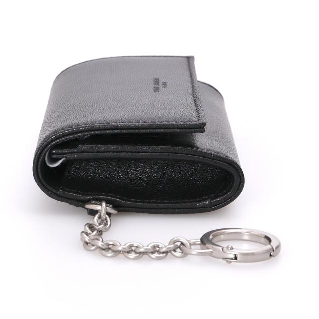 サンローランパリ SAINT LAURENT PARIS キーリング付きカードケース キーポーチ 820408 1EL0E 1000[並行輸入/海外正規品/返品可]★クーポン5%OFF_5