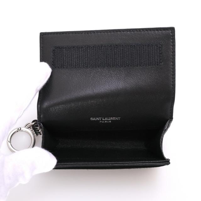 サンローランパリ SAINT LAURENT PARIS キーリング付きカードケース キーポーチ 820408 1EL0E 1000[並行輸入/海外正規品/返品可]★クーポン5%OFF_6