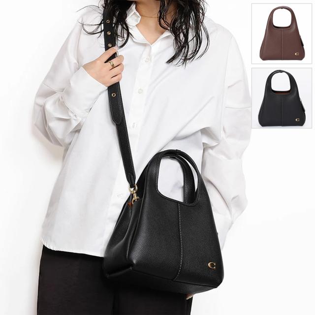 コーチ／COACH LANA SHOULDER 23・ラナ232WAY ハンド＆ショルダーバッグ(メープル・ブラック) CM545 B4MPL／MAPLE・B4/BK・BLACK[返品OK]