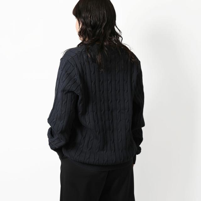フレッドペリー／FRED PERRY CABLE KNIT VｰNECK JUMPER・ケーブルニット Vネックジャンパー コットン・長袖ニット・セーター(ネイビー) K2321 608／NAVY[返品OK]★クーポン5%OFF_8