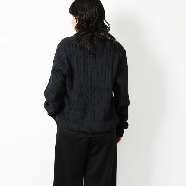 フレッドペリー／FRED PERRY CABLE KNIT VｰNECK JUMPER・ケーブルニット Vネックジャンパー コットン・長袖ニット・セーター(ネイビー) K2321 608／NAVY[返品OK]★クーポン5%OFF_9