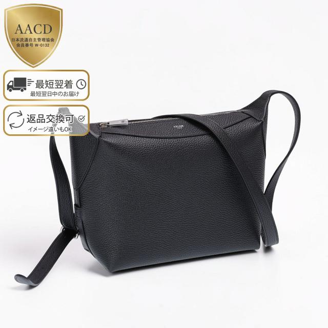 セリーヌ／CELINE クロスボディバッグ ハリー メンズ・グレインドカーフスキン・斜め掛けショルダーバッグ・クロスボディ・メッセンジャーバッグ(ブラック) 122333GT7 38SI／BLACK[返品OK]