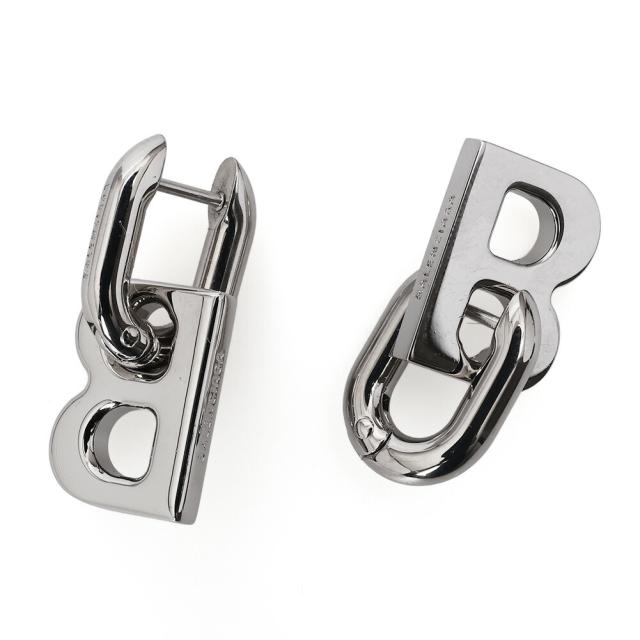 バレンシアガピアス バレンシアガ BALENCIAGA B CHAIN XS ピアス レディース ロゴ刻印