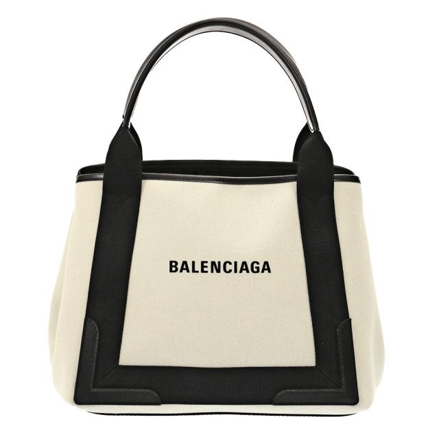 バレンシアガ BALENCIAGA NAVY CABAS S ロゴ入り ポーチ付き コットンキャンバス トートバッグ ハンドバッグ 339933 2HH3N 9260[並行輸入/海外正規品/返品可]★クーポン5%OFF_4