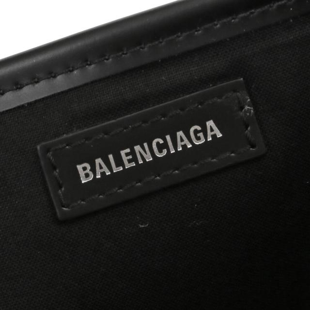 バレンシアガ BALENCIAGA NAVY CABAS S ロゴ入り ポーチ付き コットンキャンバス トートバッグ ハンドバッグ 339933 2HH3N 9260[並行輸入/海外正規品/返品可]★クーポン5%OFF_9